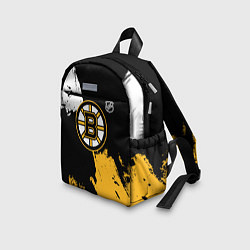 Детский рюкзак Бостон Брюинз - разлитая краска, цвет: 3D-принт — фото 2