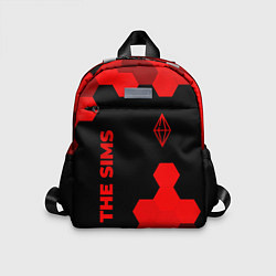 Детский рюкзак The Sims - red gradient вертикально, цвет: 3D-принт