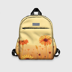 Детский рюкзак Цветы на закате, цвет: 3D-принт
