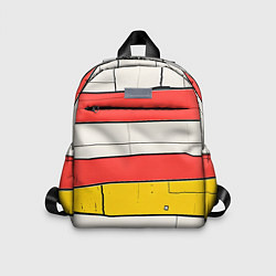 Детский рюкзак Красные полоски, цвет: 3D-принт