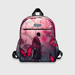 Детский рюкзак Одинокий самурай среди бабочек