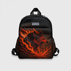 Детский рюкзак Инфернальный волк, цвет: 3D-принт