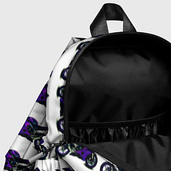 Детский рюкзак Motorcycle purple gloss, цвет: 3D-принт — фото 2