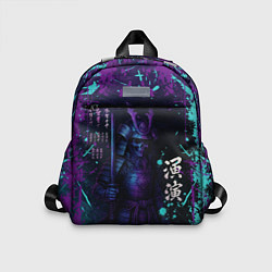 Детский рюкзак Призрачный самурай - неоновый арт, цвет: 3D-принт