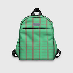 Детский рюкзак Color green cage brown stripes