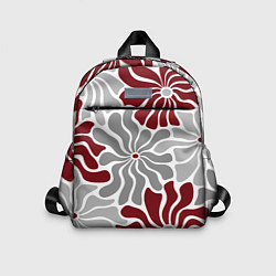 Детский рюкзак Цветы cherry and grey pattern