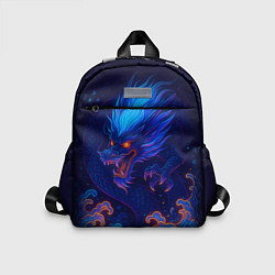 Детский рюкзак Неоновый дракон - нейроарт, цвет: 3D-принт