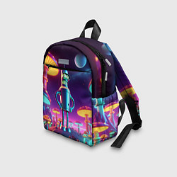 Детский рюкзак Ночёвка Бендера на планете светящихся гигантских г, цвет: 3D-принт — фото 2