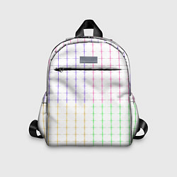 Детский рюкзак Color white multicolored stripes, цвет: 3D-принт