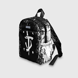 Детский рюкзак Doom краска белая текстура, цвет: 3D-принт — фото 2