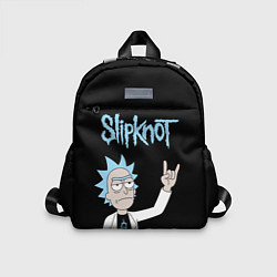 Детский рюкзак Slipknot и Рик Санчес из Рик и Морти, цвет: 3D-принт