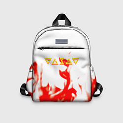 Детский рюкзак Ведьмак огонь лого, цвет: 3D-принт