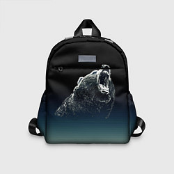 Детский рюкзак Бурый в гневе - градиент, цвет: 3D-принт