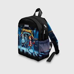 Детский рюкзак Rock group Futurama - ai art fantasy, цвет: 3D-принт — фото 2