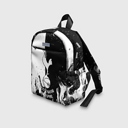Детский рюкзак Тоттенхэм черно белый огонь, цвет: 3D-принт — фото 2