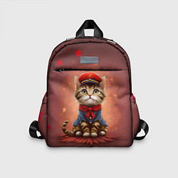 Детский рюкзак Котенок красноармеец, цвет: 3D-принт