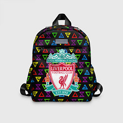 Детский рюкзак Liverpool pattern neon, цвет: 3D-принт
