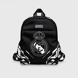 Детский рюкзак Real Madrid полосы геомтерия, цвет: 3D-принт