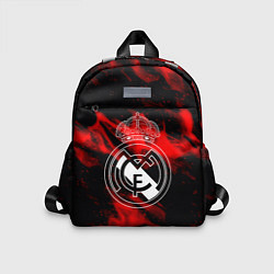 Детский рюкзак Real Madrid красный огонь, цвет: 3D-принт