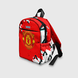 Детский рюкзак Манчестер Юнайтед символы краски, цвет: 3D-принт — фото 2
