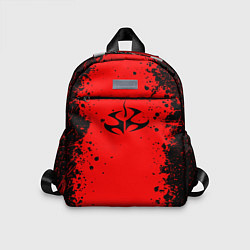 Детский рюкзак Эмблема hitman на красном фоне