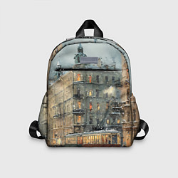 Детский рюкзак Трамваи в зимнем Санкт-Петербурге, цвет: 3D-принт