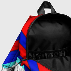 Детский рюкзак Манчестер Юнайтед полосы геометрия, цвет: 3D-принт — фото 2