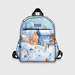 Детский рюкзак Предновогодний день во дворе, цвет: 3D-принт