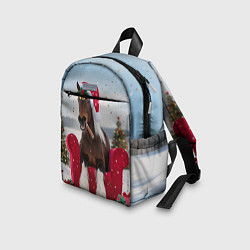 Детский рюкзак Новогодний конь, цвет: 3D-принт — фото 2