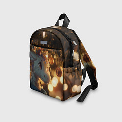 Детский рюкзак Лошадка под новогодней елкой, цвет: 3D-принт — фото 2