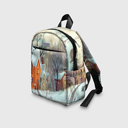 Детский рюкзак Милый новогодний дворик, цвет: 3D-принт — фото 2