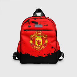Детский рюкзак Манчестер Юнайтед краски брызги, цвет: 3D-принт