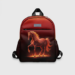 Детский рюкзак Узор с конем огнем