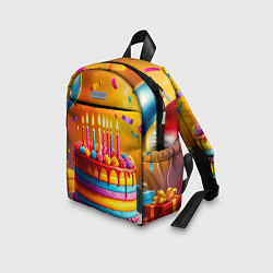 Детский рюкзак Радуга праздничного торта, цвет: 3D-принт — фото 2