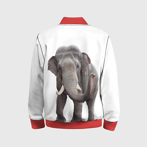 Детский бомбер Большой слон / 3D-Красный – фото 2