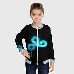 Бомбер детский Cloud 9: Black collection, цвет: 3D-серый — фото 2