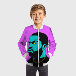 Бомбер детский Ice Cube: Neon colour, цвет: 3D-белый — фото 2
