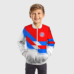 Бомбер детский Bayern FC: White style, цвет: 3D-белый — фото 2