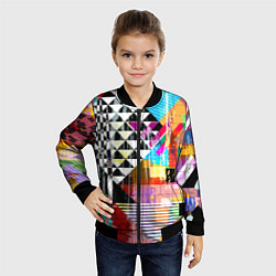 Бомбер детский RGB Geometry, цвет: 3D-черный — фото 2