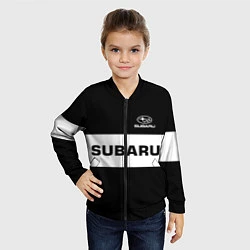 Бомбер детский Subaru: Black Sport, цвет: 3D-черный — фото 2