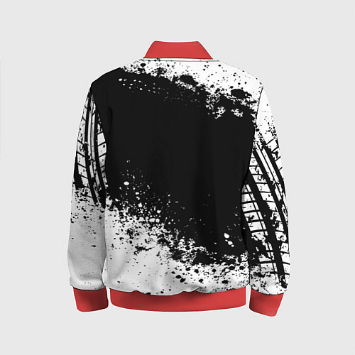 Детский бомбер Honda: Black Spray / 3D-Красный – фото 2