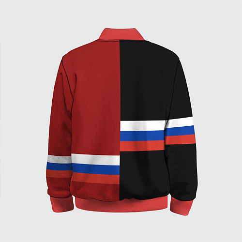 Детский бомбер Tyumen, Russia / 3D-Красный – фото 2