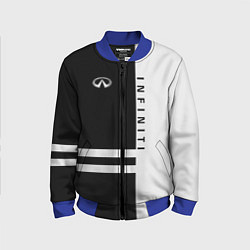 Бомбер детский Infiniti: B&W Lines, цвет: 3D-синий