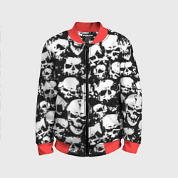 Бомбер детский Черепа ужаса, цвет: 3D-красный