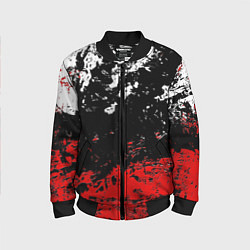 Бомбер детский Брызги красок, цвет: 3D-черный