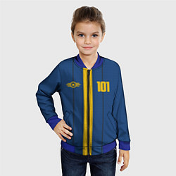 Бомбер детский Fallout: Vault 101, цвет: 3D-синий — фото 2