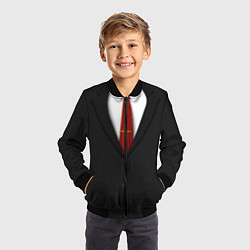 Бомбер детский Агент 47, цвет: 3D-черный — фото 2