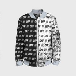 Детский бомбер Off-White: Black & White