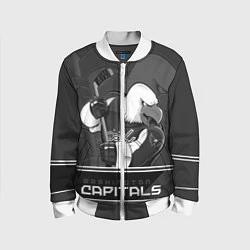 Бомбер детский Washington Capitals: Mono, цвет: 3D-белый