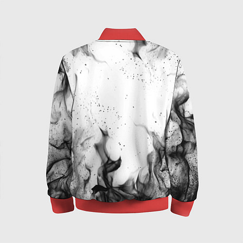 Детский бомбер ЧЁРНЫЙ КЛЕВЕР / 3D-Красный – фото 2